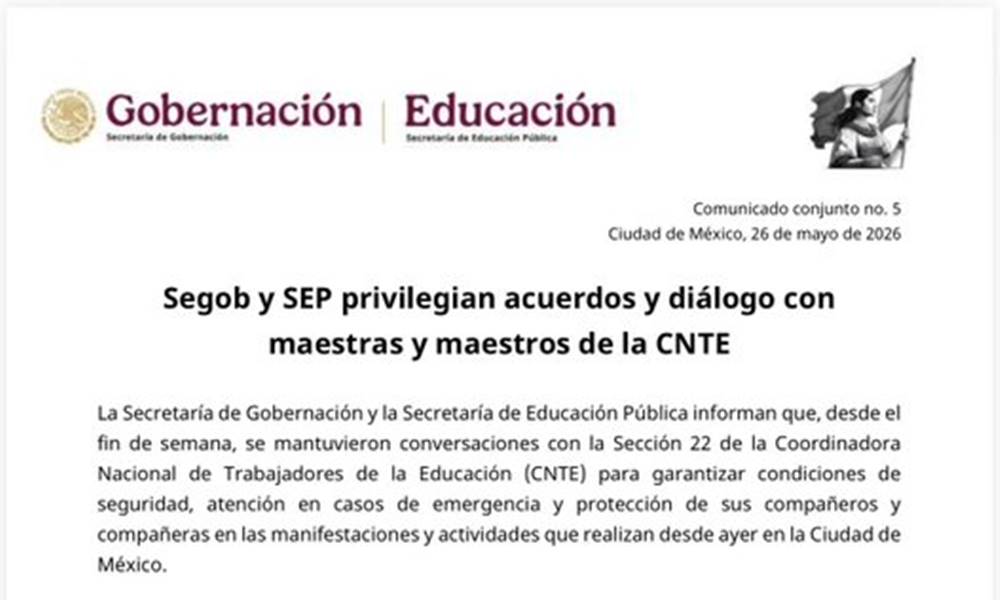 Segob y SEP convocan a mesa de diálogo con la CNTE este martes – El ...