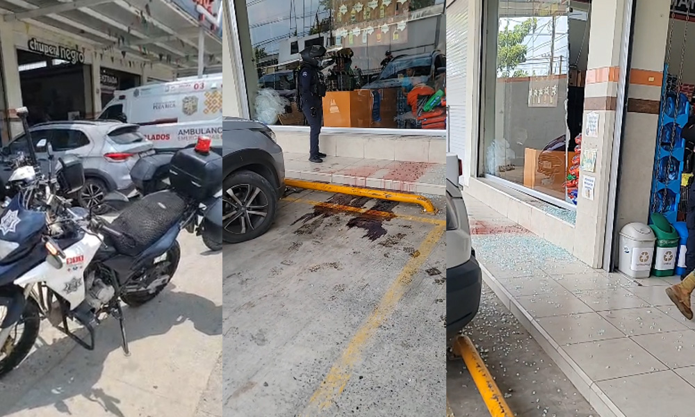 Auto pierde el control y termina dentro de un minisúper; una mujer ...